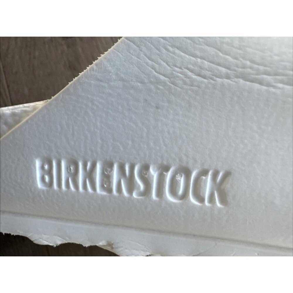 Birkenstock Arizona EVA White Sandals Womens 8 US 39 EU Slip On Comfort with Box - Picture 11 of 12